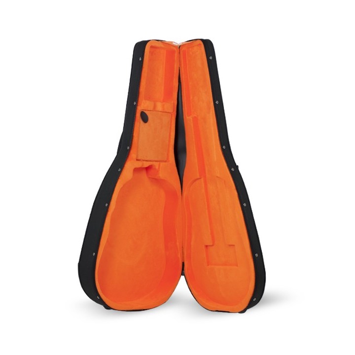 Estuche Guitarra Acustica Styrofoam Interior Naranja