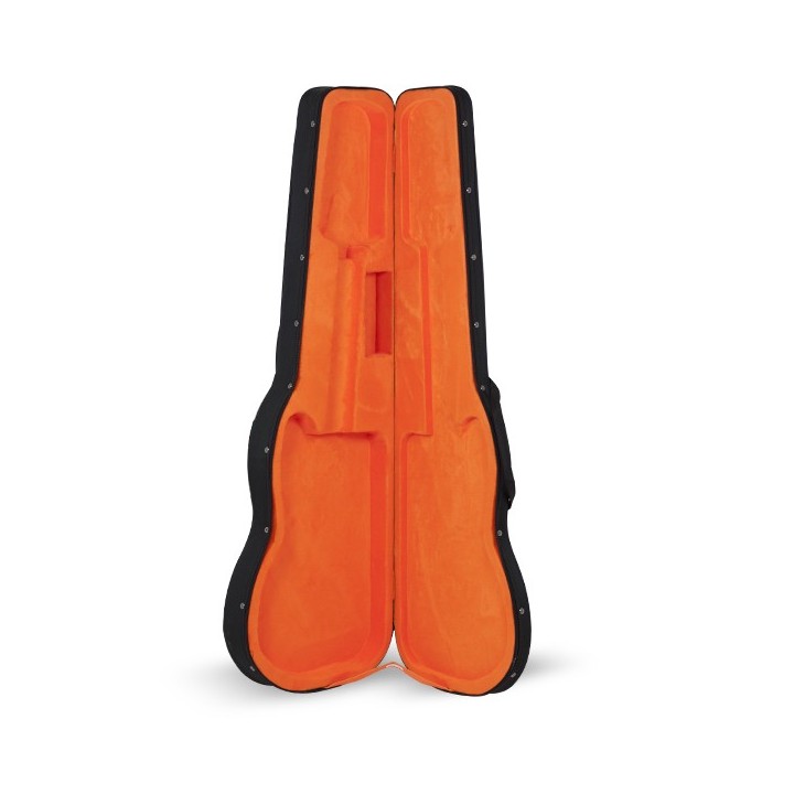 Estuche Bajo Electrico Styrofoam Interior Naranja