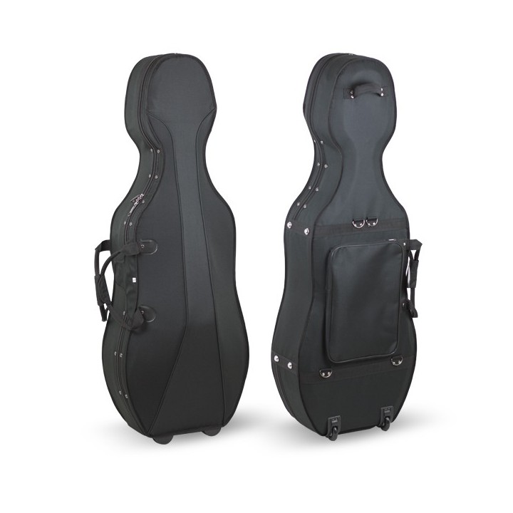 Estuche Violonchelo 3/4 Styrofoam Mochila y Ruedas