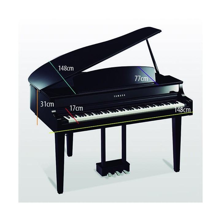 Funda Piano Cola Yamaha Clp 665Gp 10mm