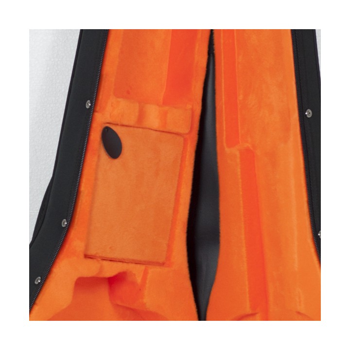 Estuche Guitarra Acustica Styrofoam Interior Naranja