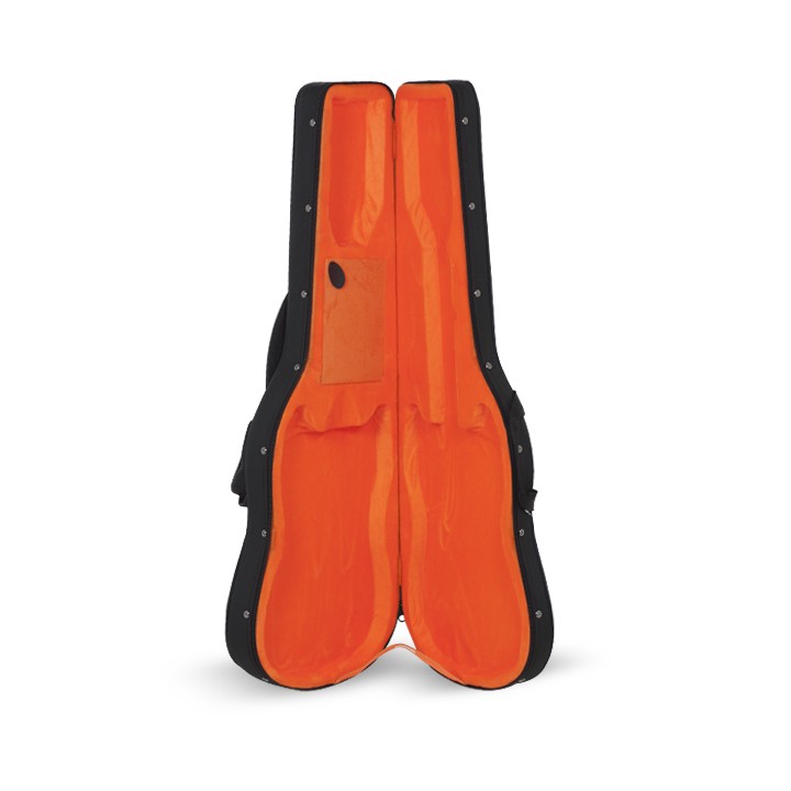 Estuche Guitarra Electrica Styrofoam Interior Naranja