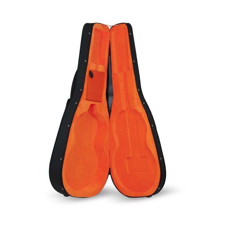 Estuche Guitarra Clasica Styrofoam Interior Naranja